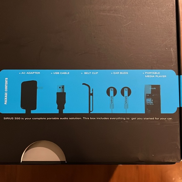 Sirius Personal Satellite Radio + Car Kit S50 Portable Media Player Remote Dock - Picture 3 of 11